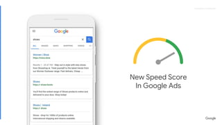 Proprietary + ConfidentialProprietary + Confidential
New Speed Score
In Google Ads
 
