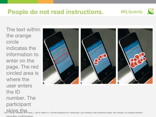 People do not read instructions. #KLIevents
The text within
the orange
circle
indicates the
information to
enter on the
pa...