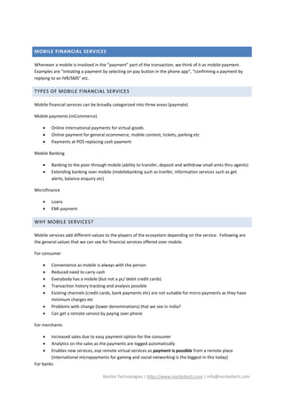 Mobile Financial Services | PDF