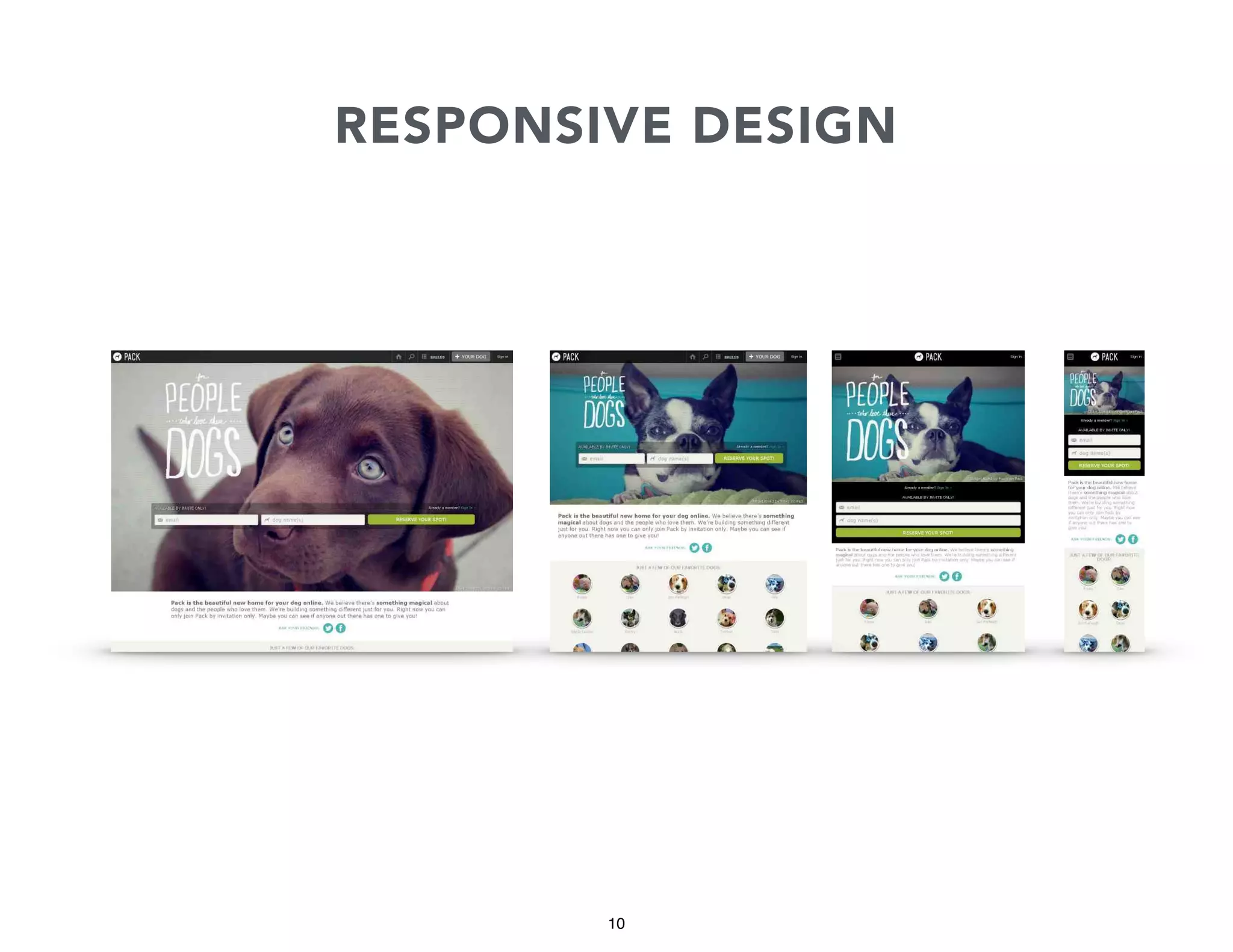 RESPONSIVE DESIGN

10

 