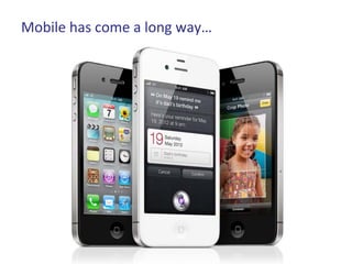 Mobile	
  has	
  come	
  a	
  long	
  way…	
  
 