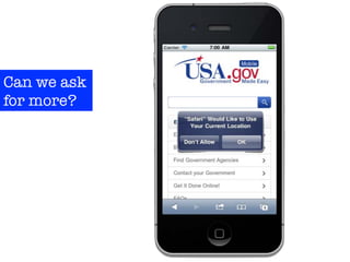 Can we ask
for more?
 