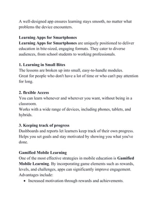 Education on the Go Mobile-First Learning for Everyone | DOCX