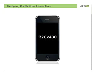 Designing For Multiple Screen Sizes




                         320x480




                                      29
 