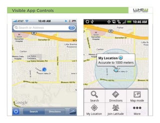 Visible App Controls




                       37
 