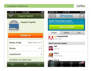 Location Check-in




                    98
 