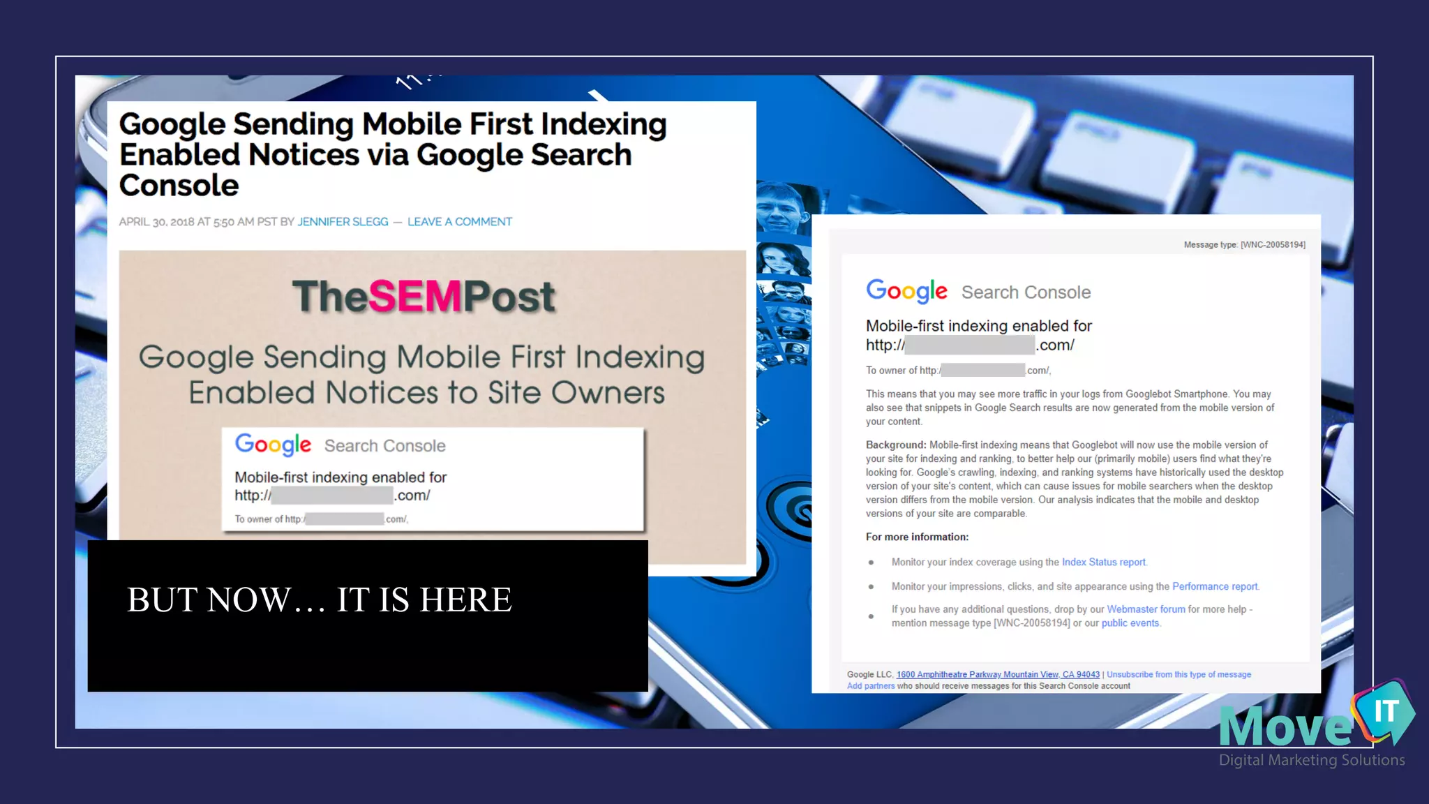 BUT NOW… IT IS HERE
 