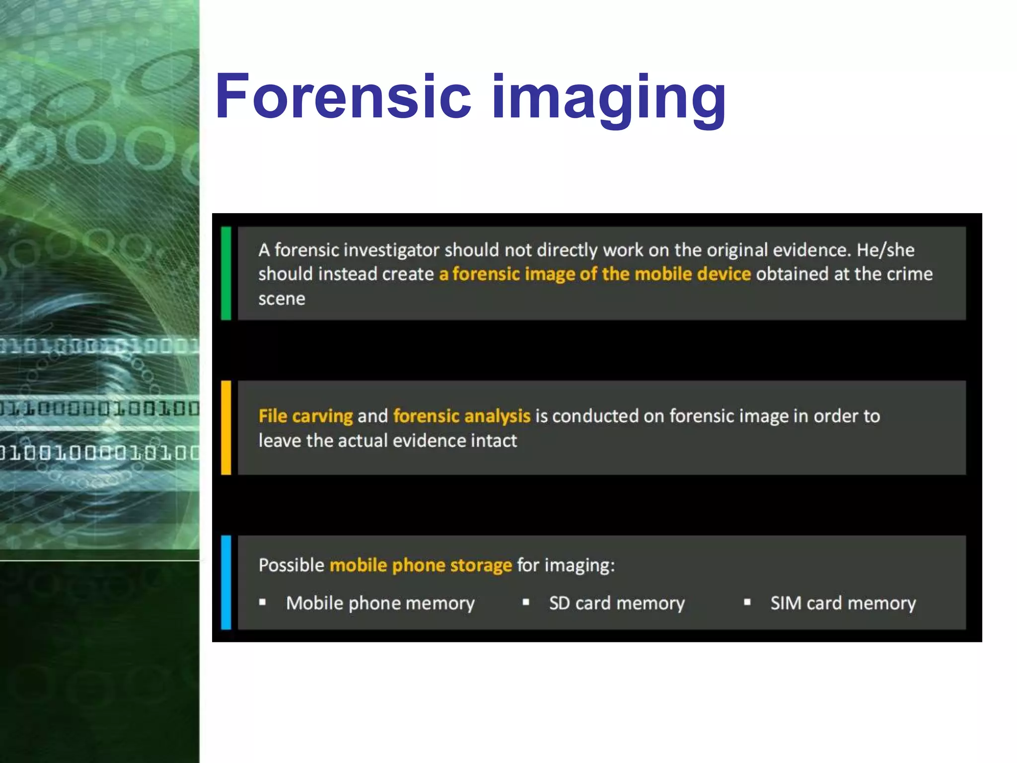 Forensic imaging
 
