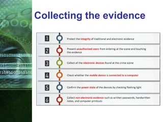Collecting the evidence
 