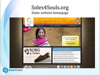 Soles4Souls.org
Static website homepage
 
