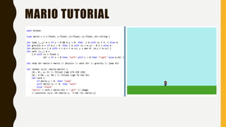 MARIO TUTORIAL
 