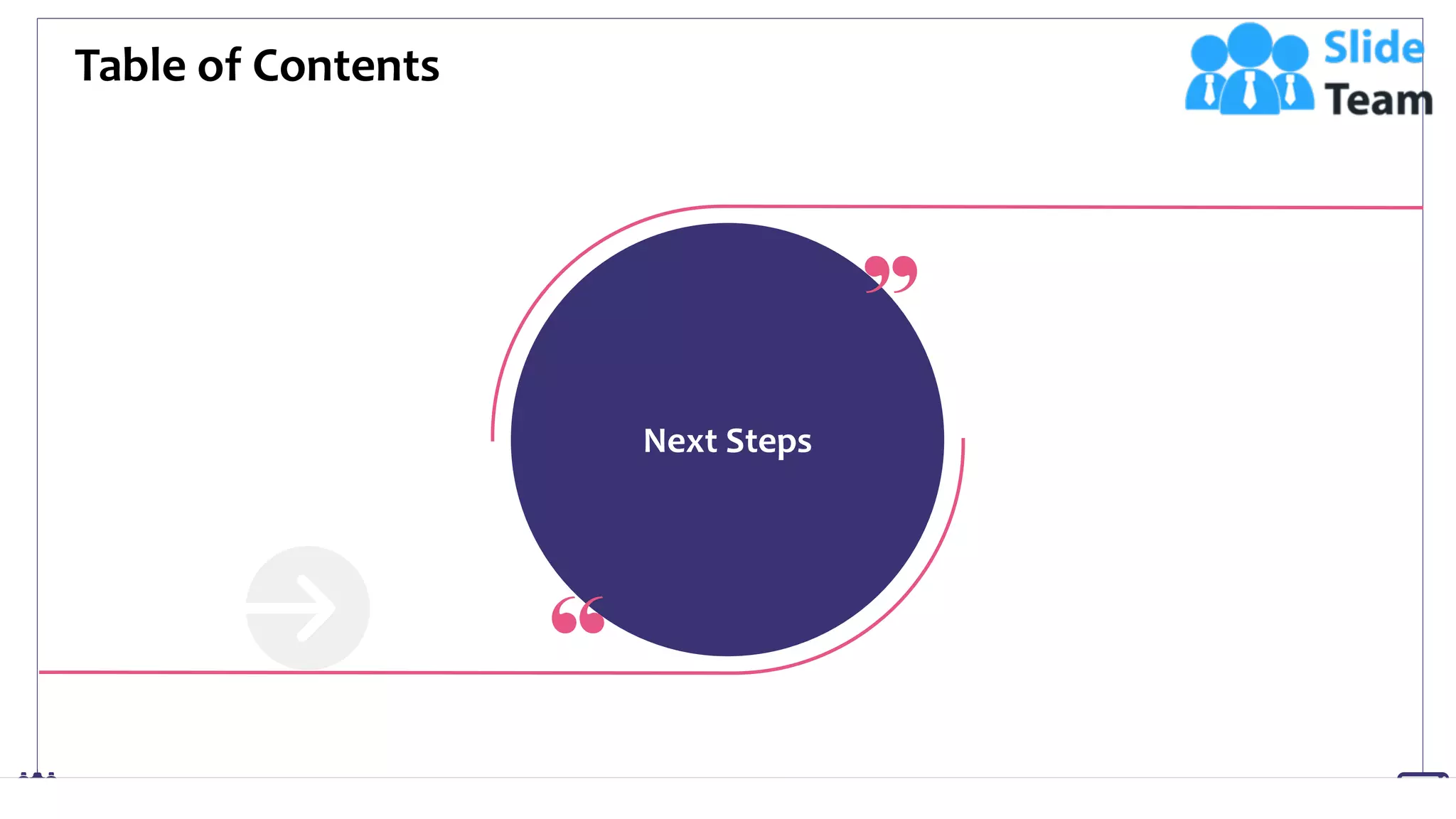 Table of Contents
27
“
“
Next Steps
 