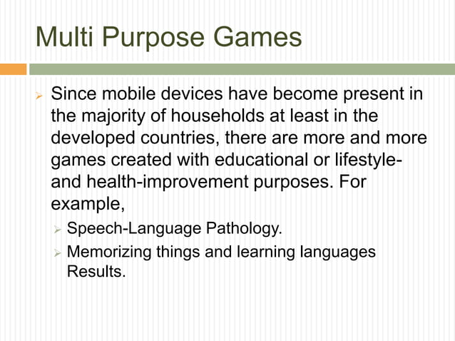 Mobile Gaming PPT mobile-gaming-ppt