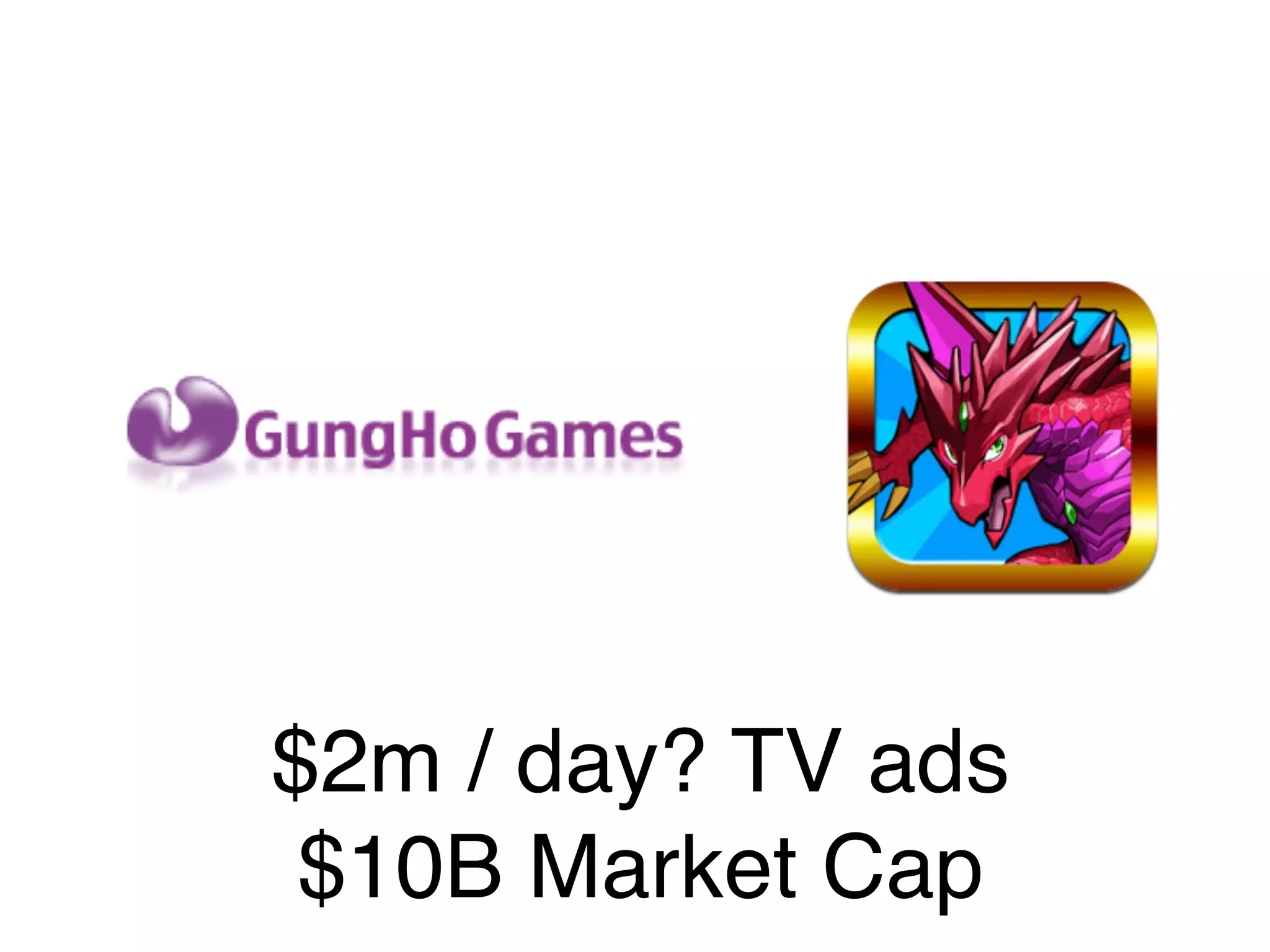 $2m / day? TV ads"
$10B Market Cap"
 