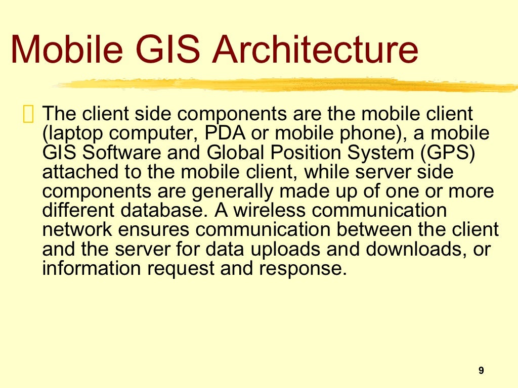 Mobile gis