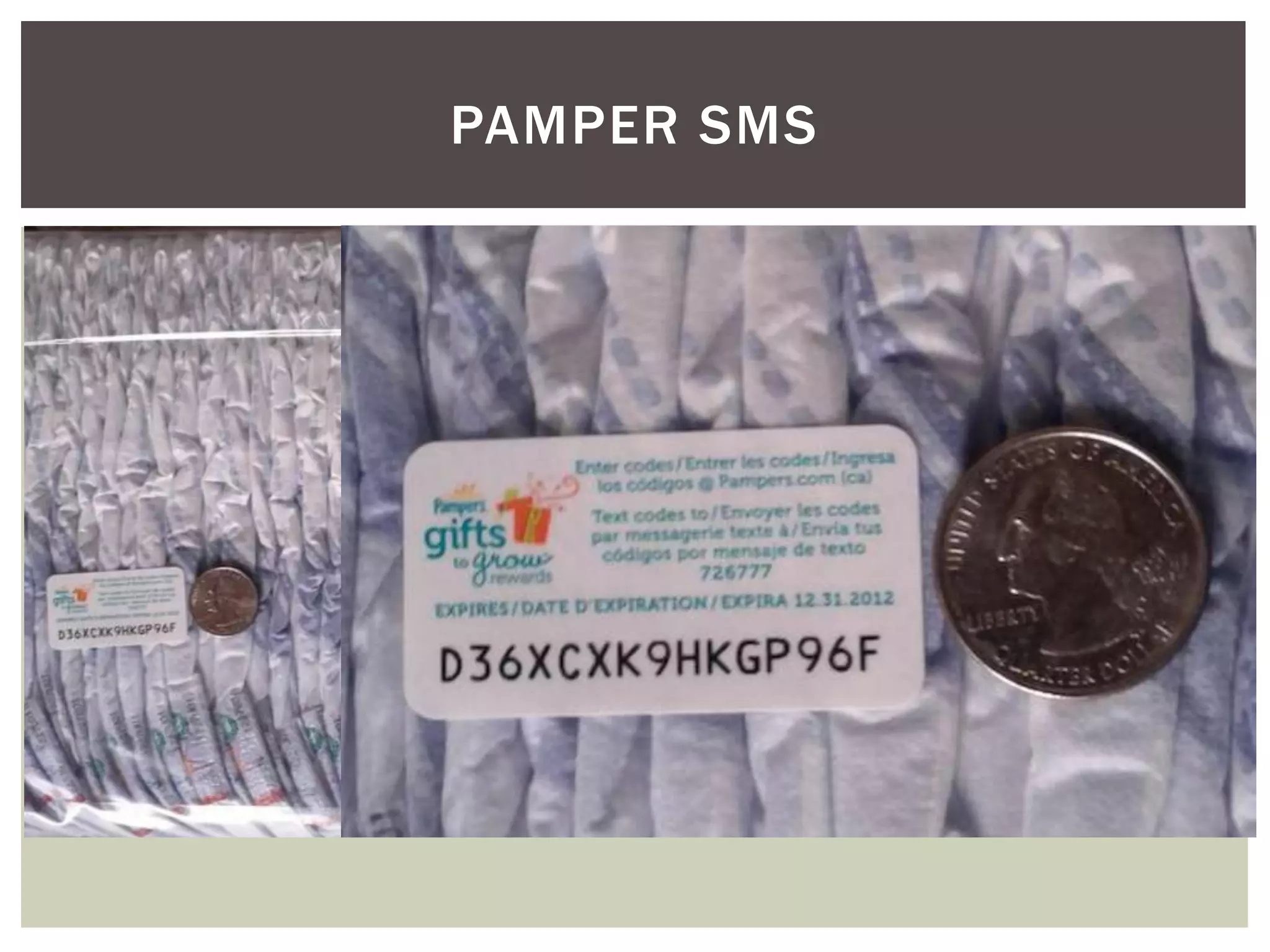 PAMPER SMS
 