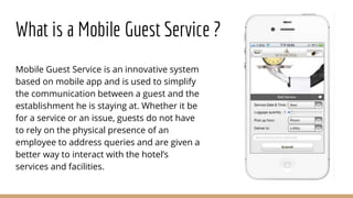 Mobile guest service | PPTX