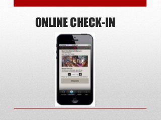 ONLINE CHECK-IN
 