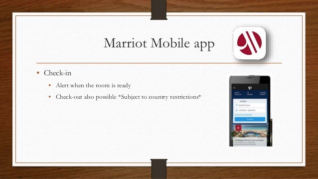 Marriot Room Service App Marriot Room Service App