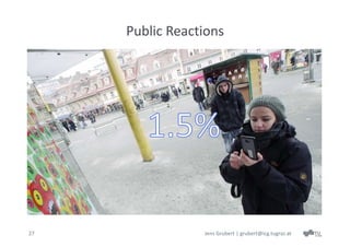 Public Reactions 




27                Jens Grubert | grubert@icg.tugraz.at
 