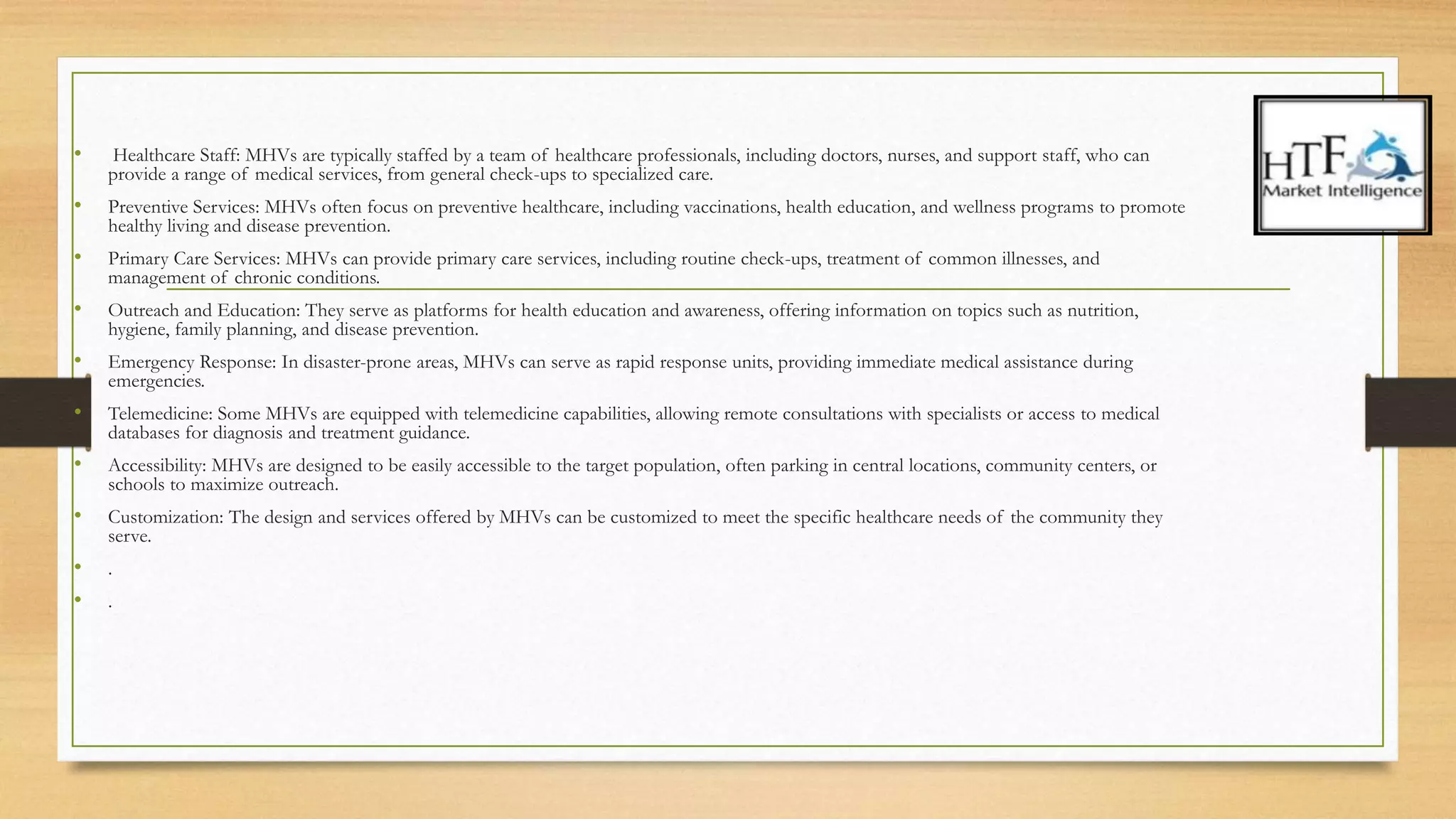 Mobile Health Vehicle | PPTX