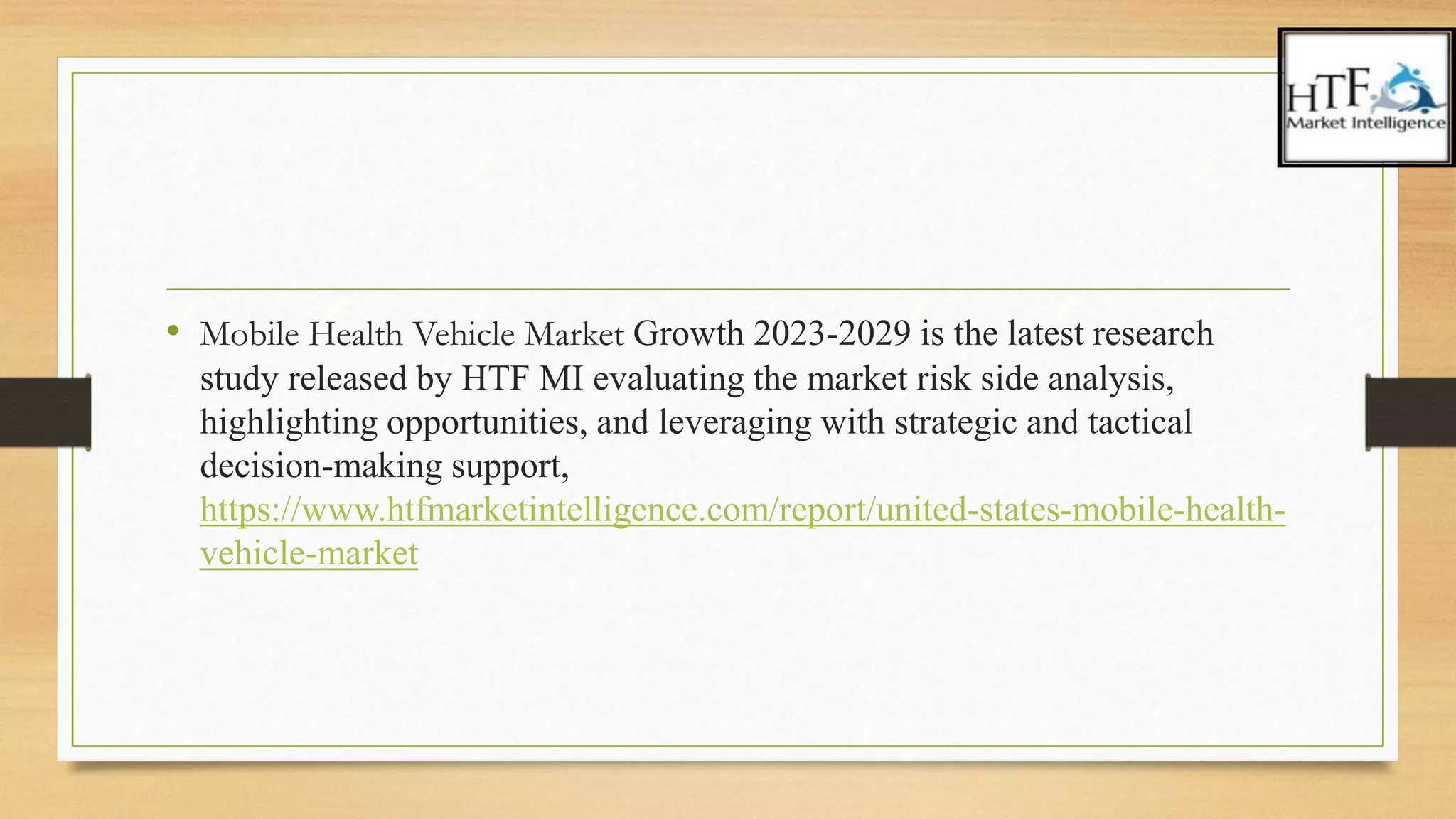 Mobile Health Vehicle | PPTX