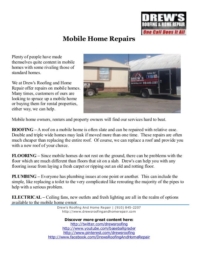 Mobile Home Repairs