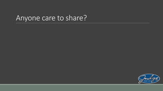 Anyone care to share?

 