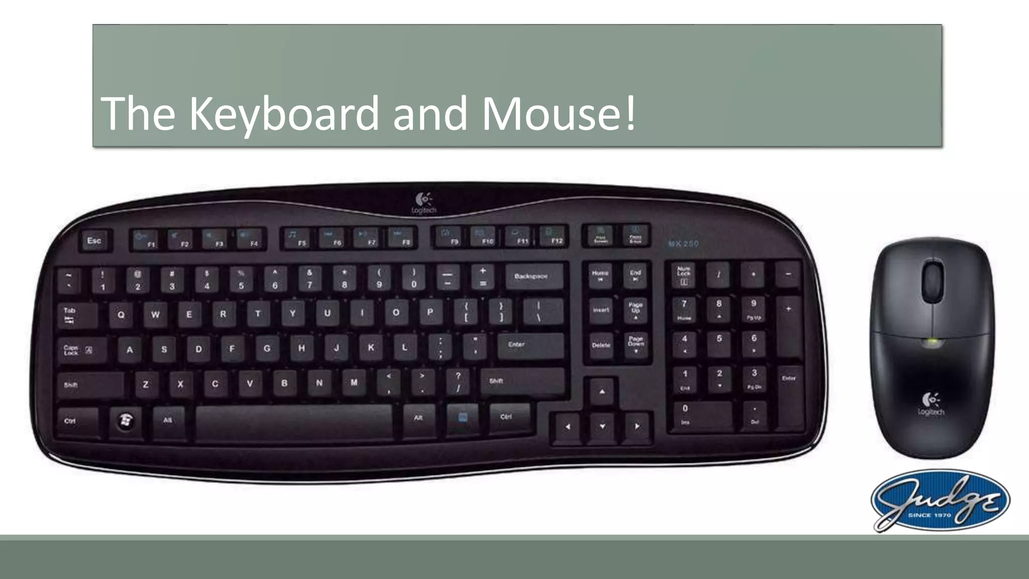 The Keyboard and Mouse!
 