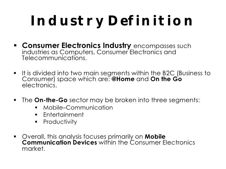 Mobile Industry Technology Forecast Mobile Industry Technology Forecast