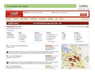 Location as Input




                    111
 