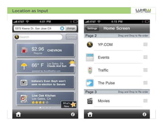Location as Input




                    113
 