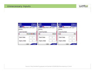 Unnecessary Inputs




              Source: http://sender11.typepad.com/sender11/2008/06/the-anatomy-o-1.html   35
 