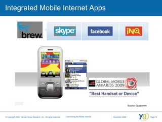 Integrated Mobile Internet Apps Source: Qualcomm 