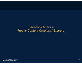 Facebook Users =
Heavy Content Creators / Sharers




                                   259
 