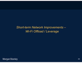Short-term Network Improvements –
       Wi-Fi Offload / Leverage




                                    450
 