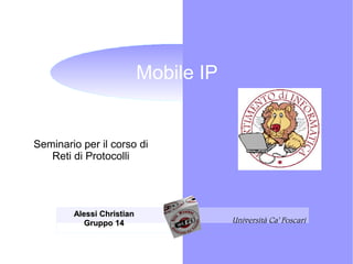 Mobile Ip v.1