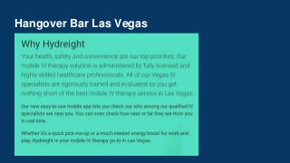 Hangover Bar Las Vegas
 