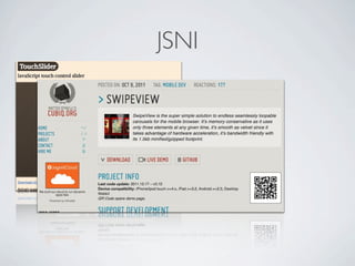 JSNI




Friday, May 25, 12
 