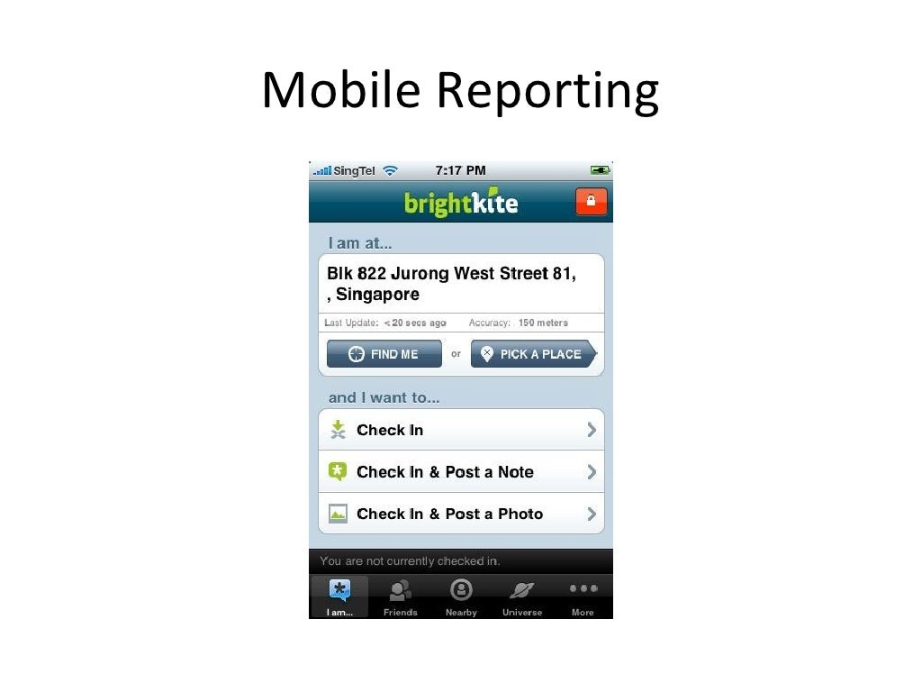 Mobile Reporting