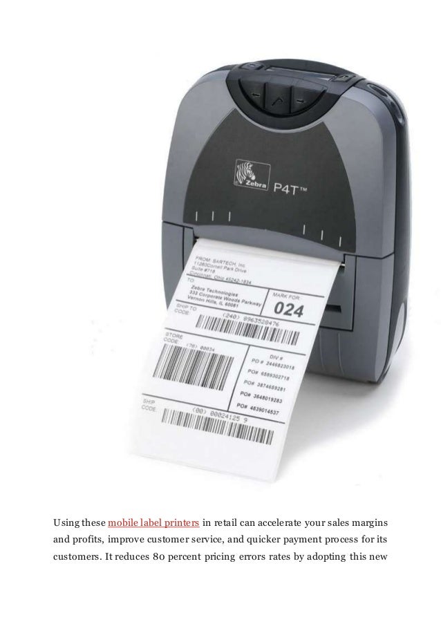 Mobile label printers bring fast returns in retail sector