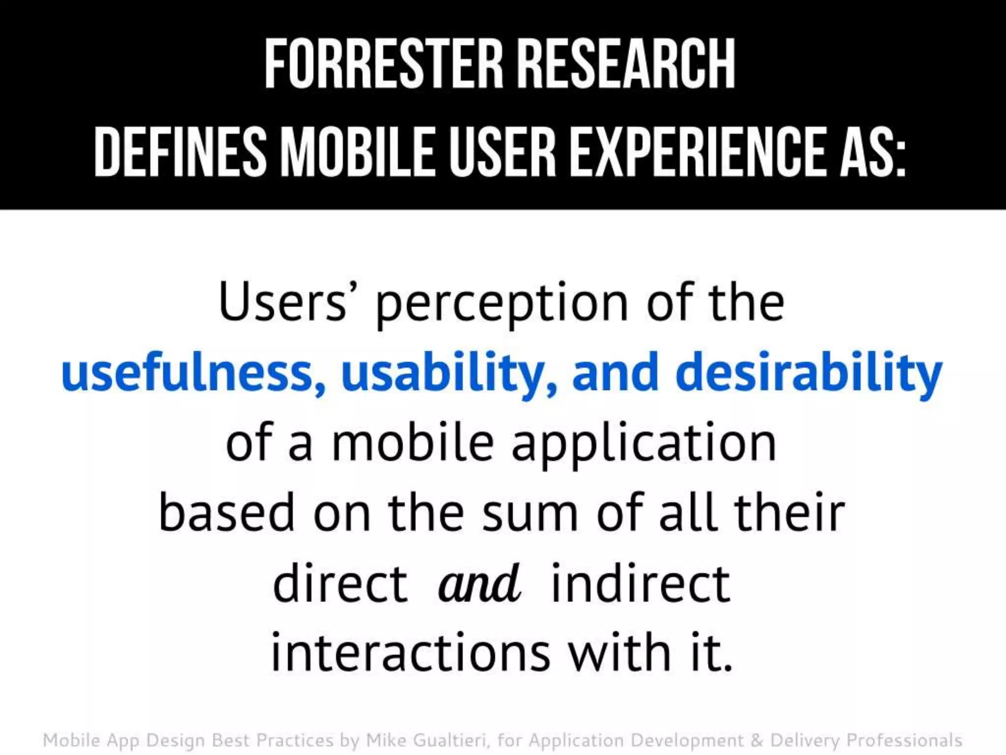 Mobile UX