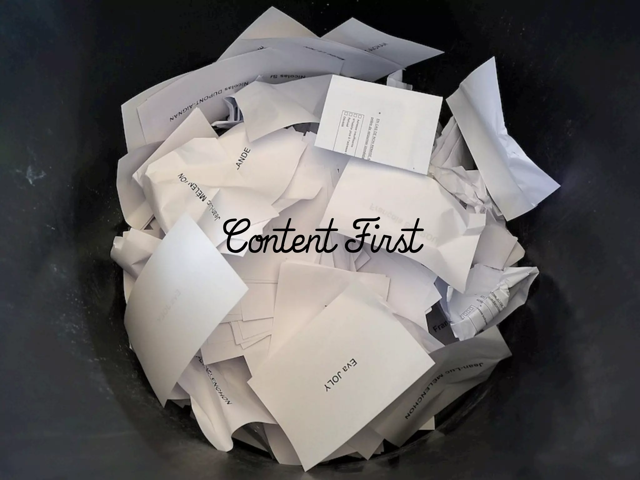 Content First
 