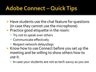  Creating a Mobile Assessment
 Test Link
 Test Canvas
 Quiz Settings/Properties
 