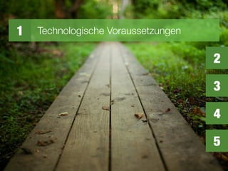 1 Technologische Voraussetzungen
2
3
5
4
 