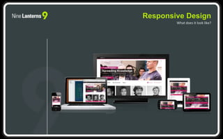 Responsive Design
What does it look like?
 