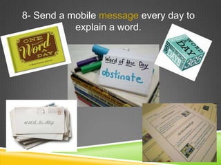 Mobile learning teaching vocabulary | PPTX