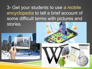 Mobile learning teaching vocabulary | PPTX