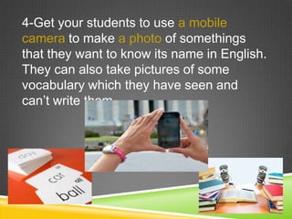 Mobile learning teaching vocabulary | PPTX