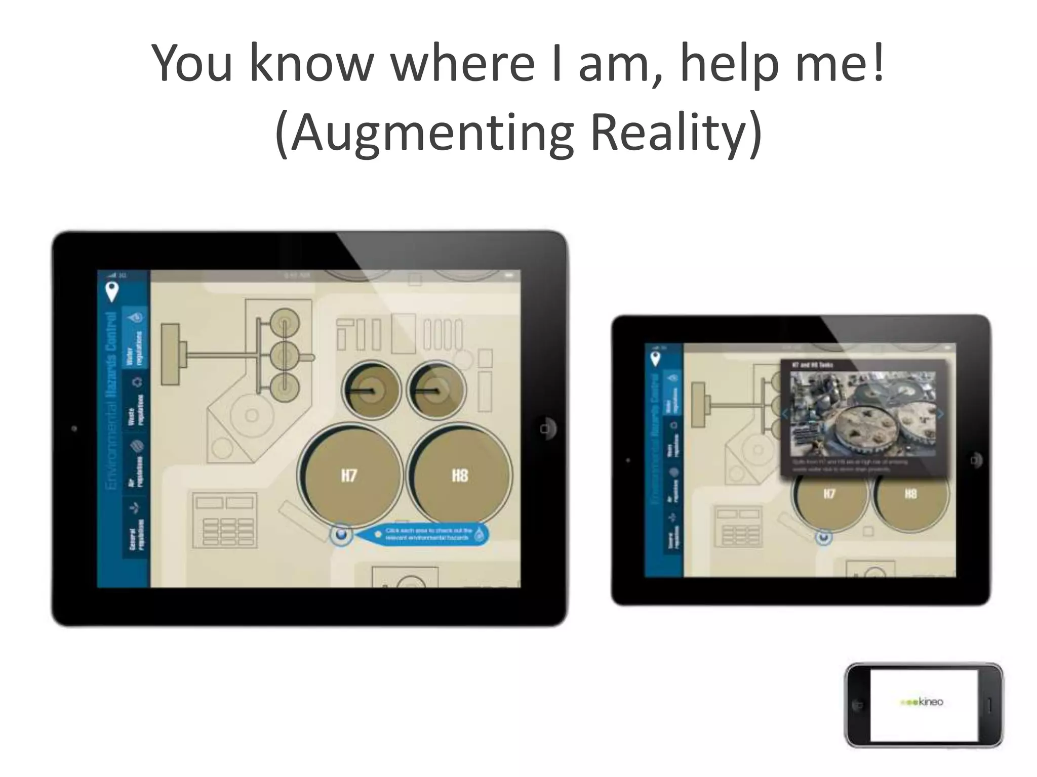 You know where I am, help me!
     (Augmenting Reality)
 